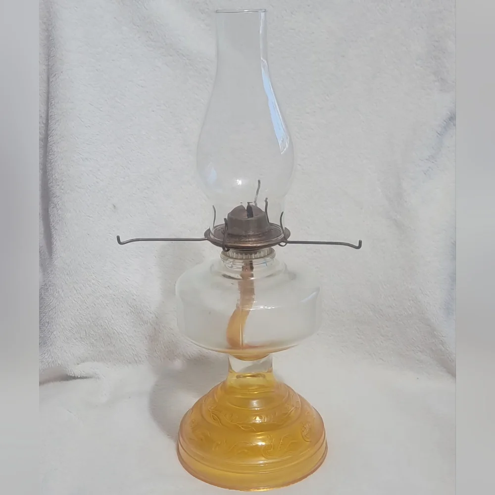 Large Vintage Oil Lamp